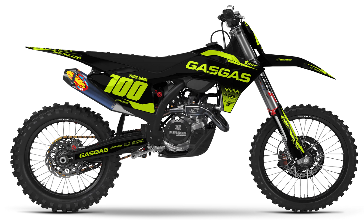 GASGAS Graphics Kit - BLOK | Black/Vivid Yellow GRAPHIC KIT