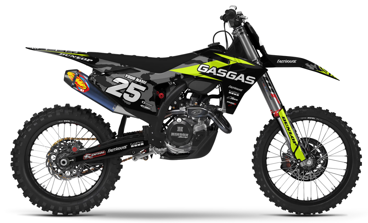 GASGAS Graphics Kit - CAMO | Black GRAPHIC KIT