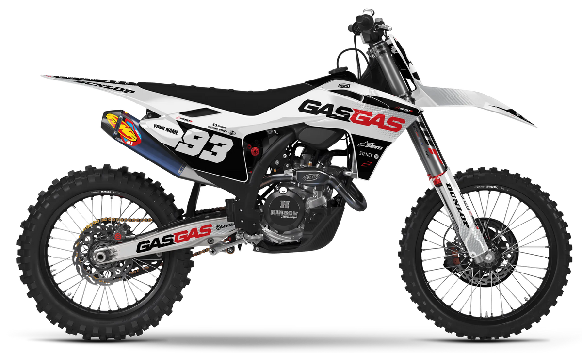 GASGAS Graphics Kit - CHARGE | White GRAPHIC KIT