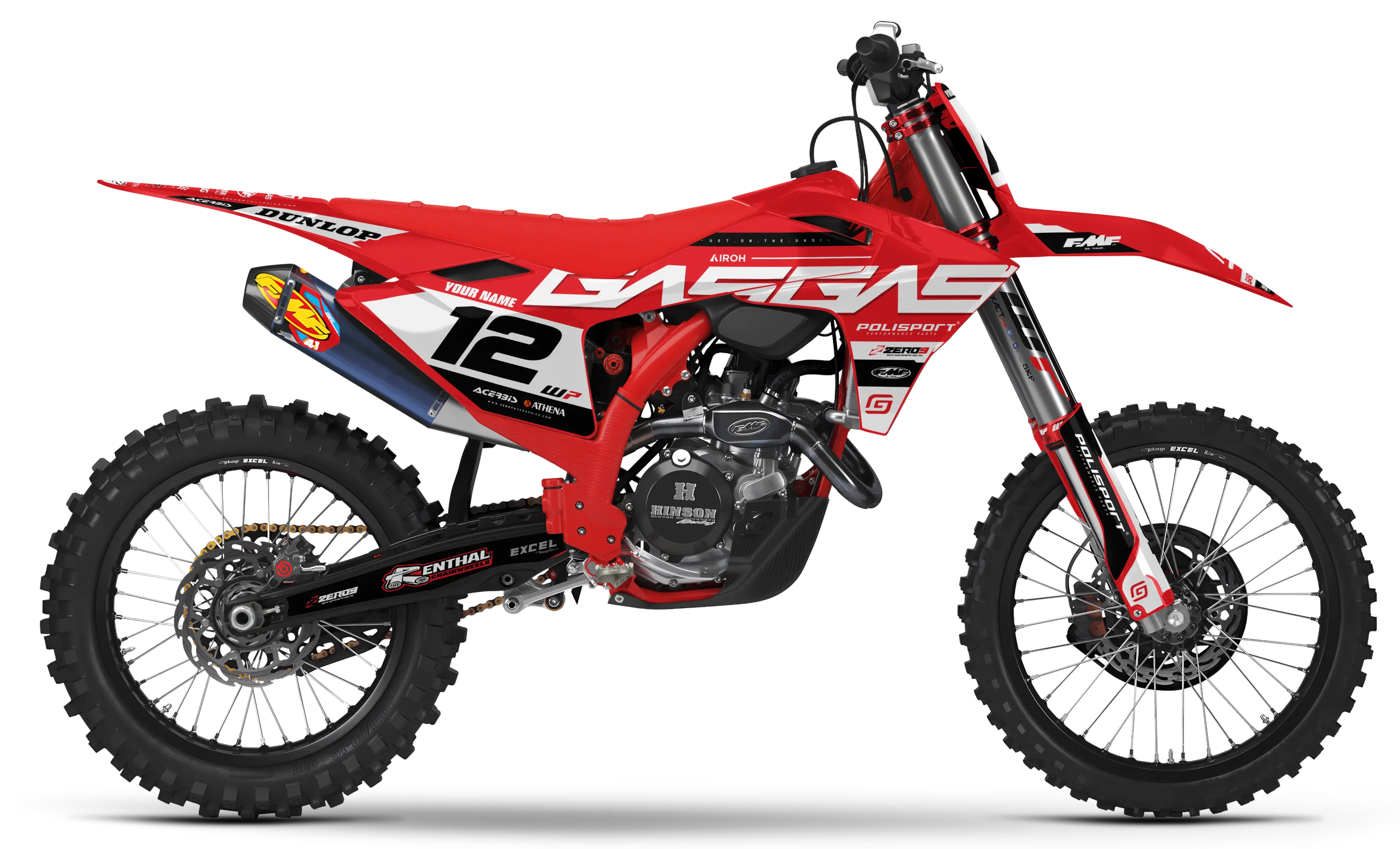 GASGAS Graphics Kit - DIRT | Red GRAPHIC KIT