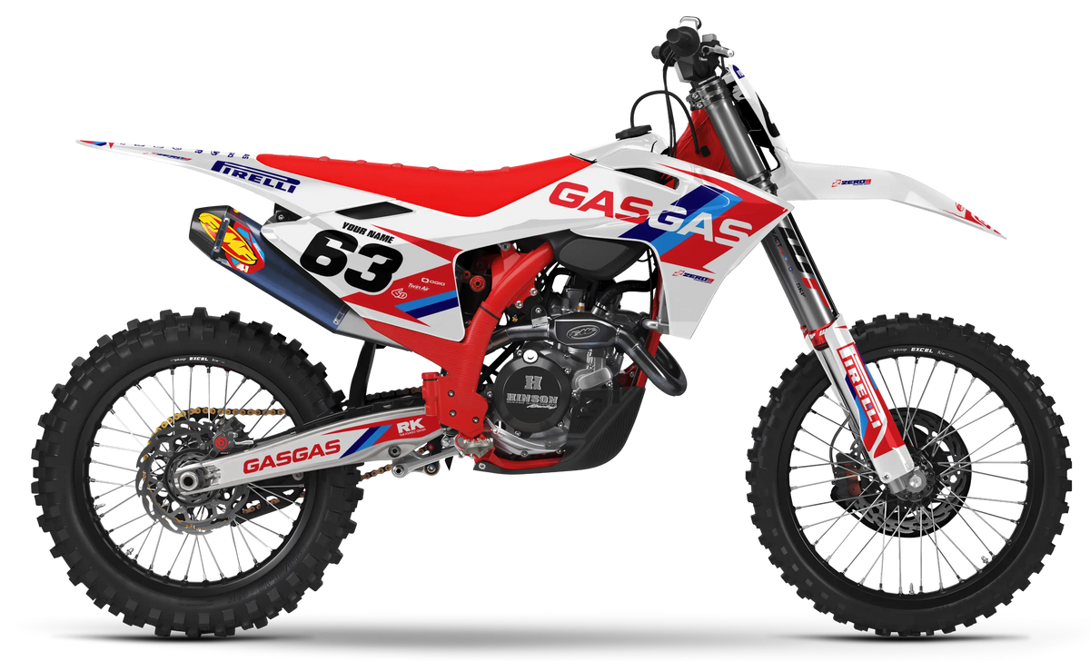 GASGAS Graphics Kit - FLOW | White GRAPHIC KIT