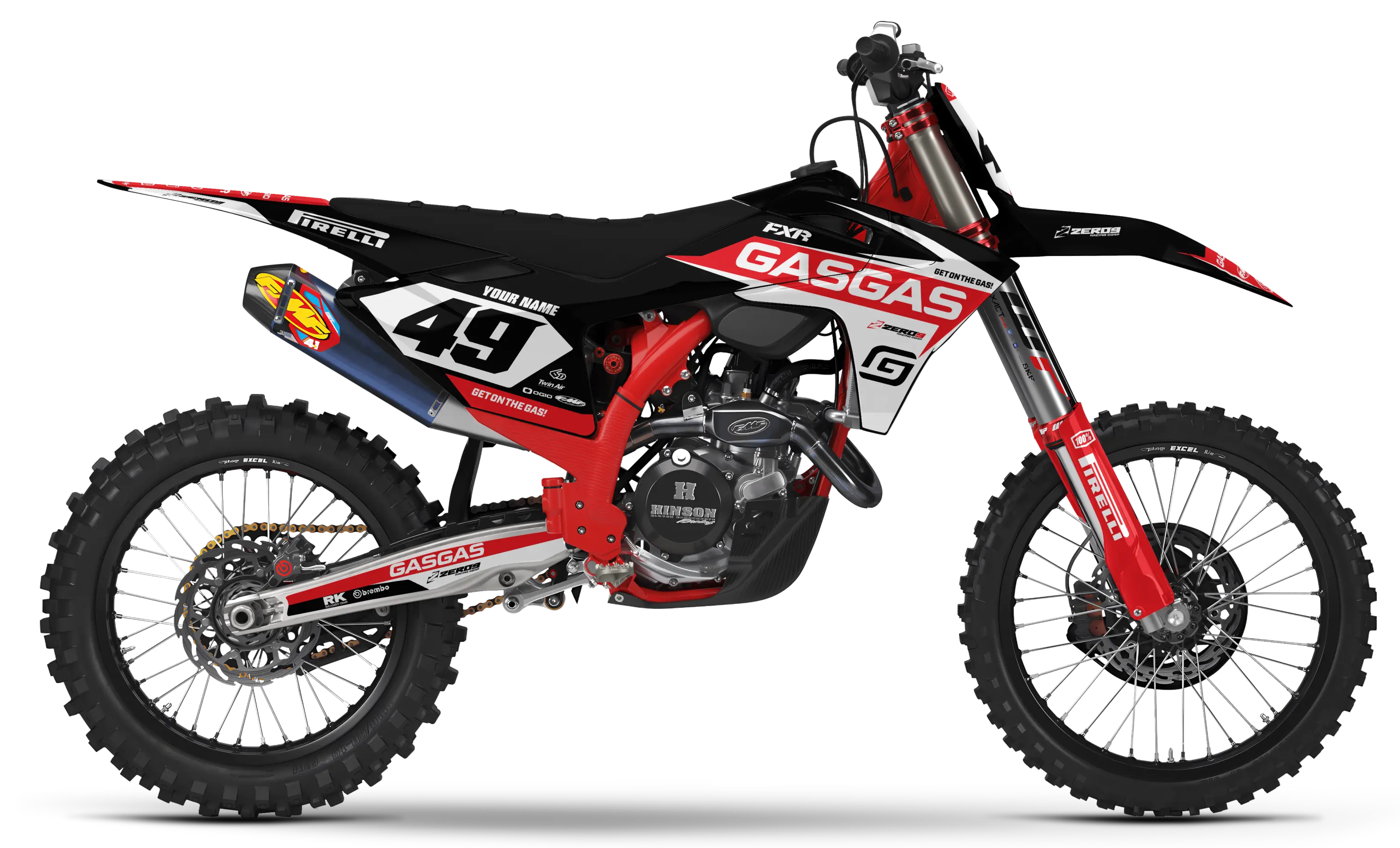 GASGAS Graphics Kit - RACE | Black GRAPHIC KIT