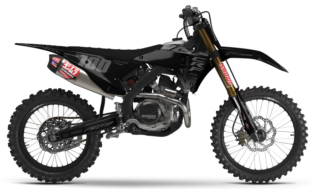 Honda Graphics Kit - BLOK | Black/Grey GRAPHIC KIT