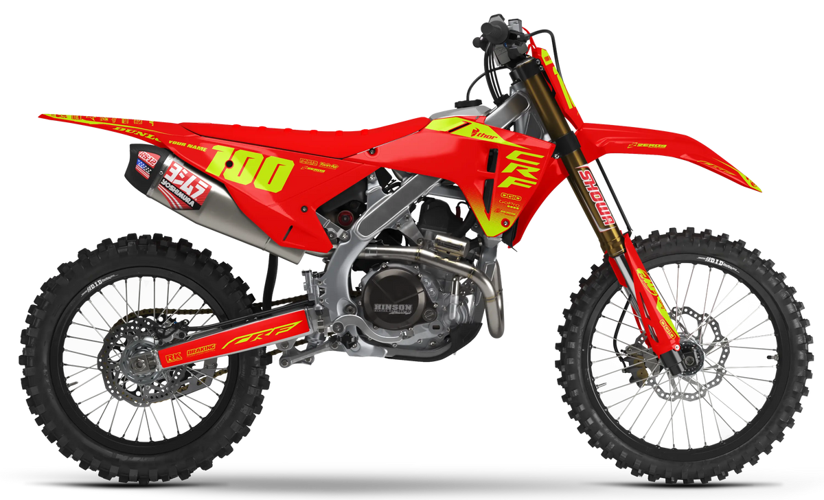 Honda Graphics Kit - BLOK | Red/Vivid Yellow GRAPHIC KIT