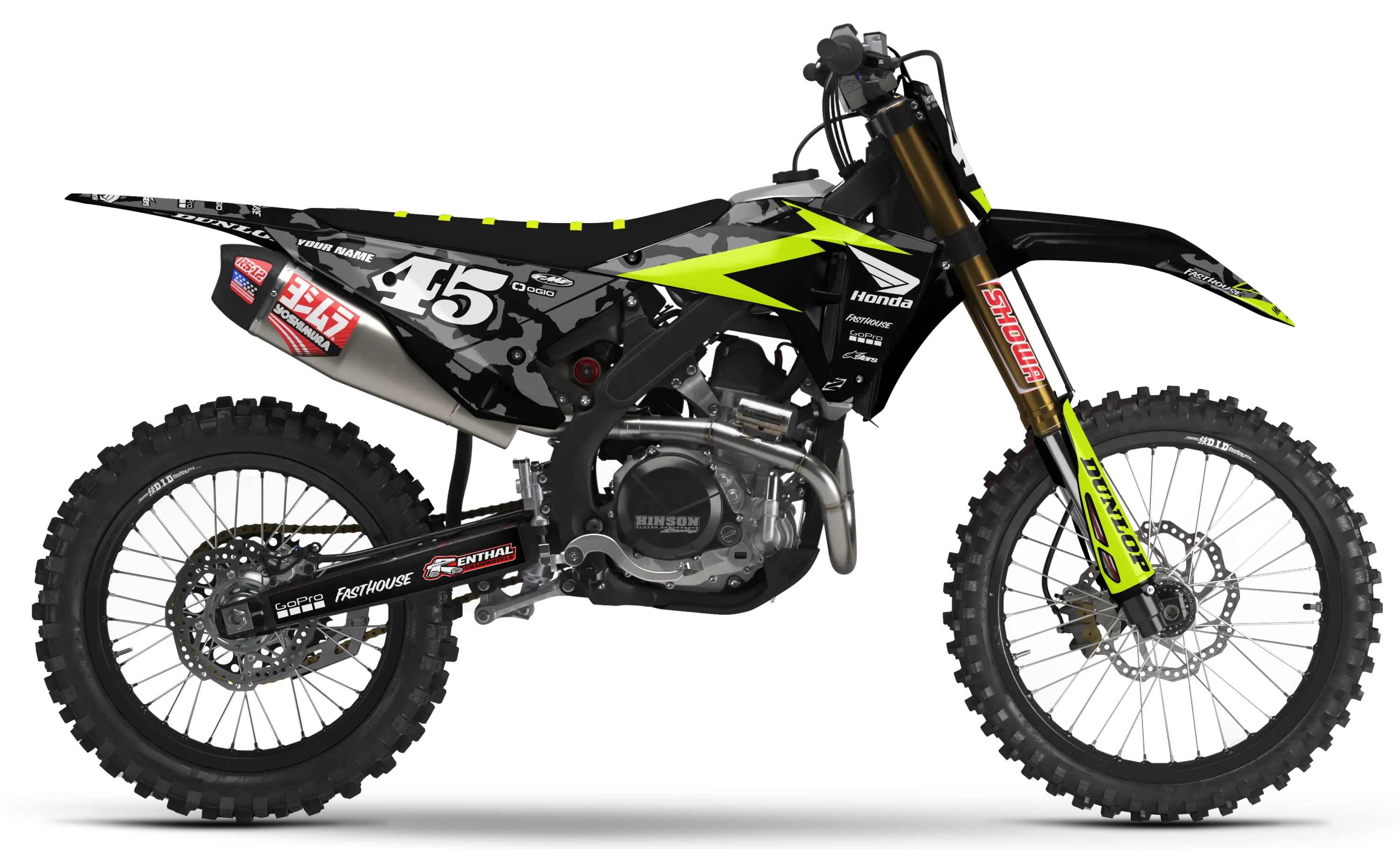 Honda Graphics Kit - CAMO | Black GRAPHIC KIT