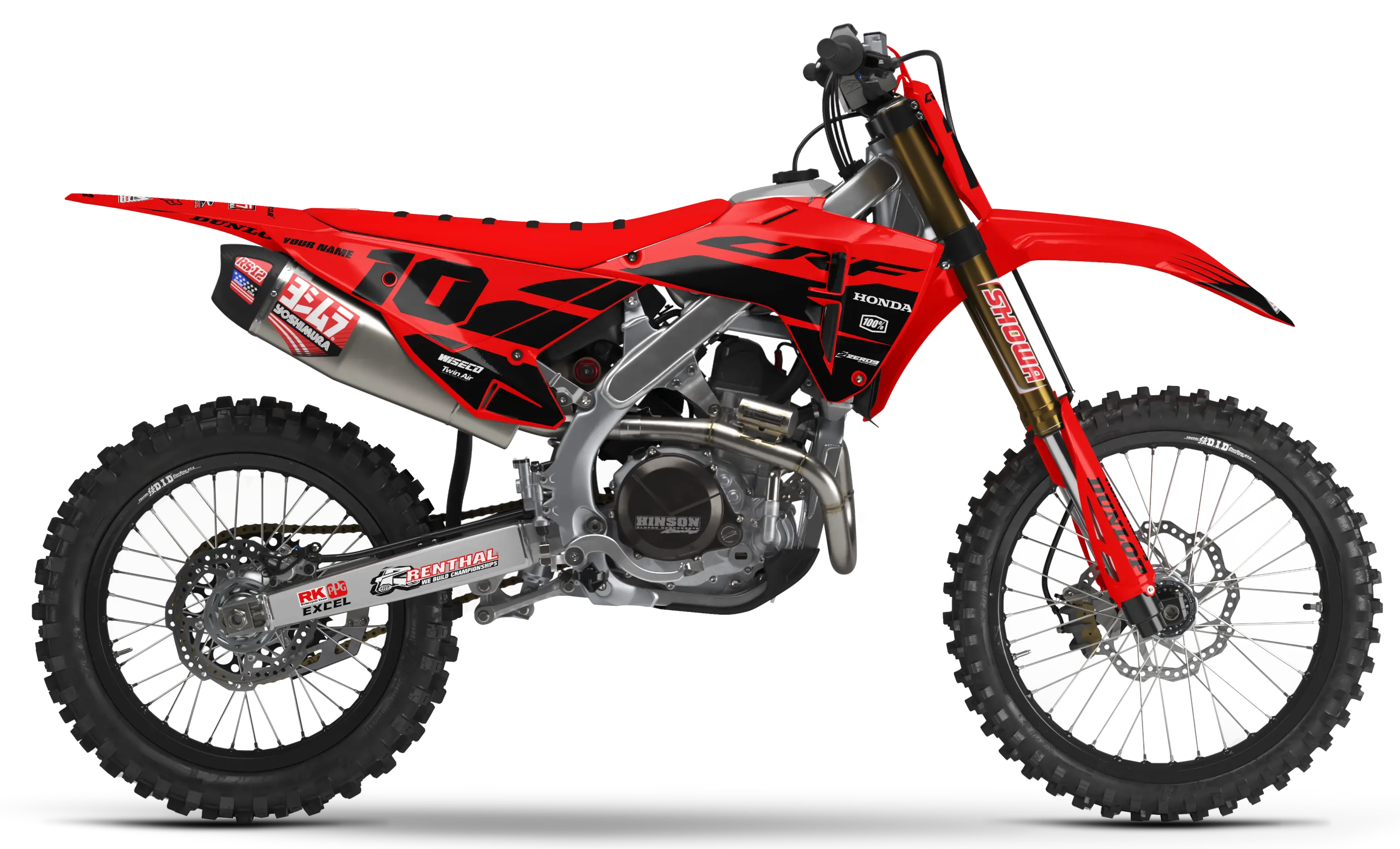 Honda Graphics Kit - DECOY | Red/Black GRAPHIC KIT