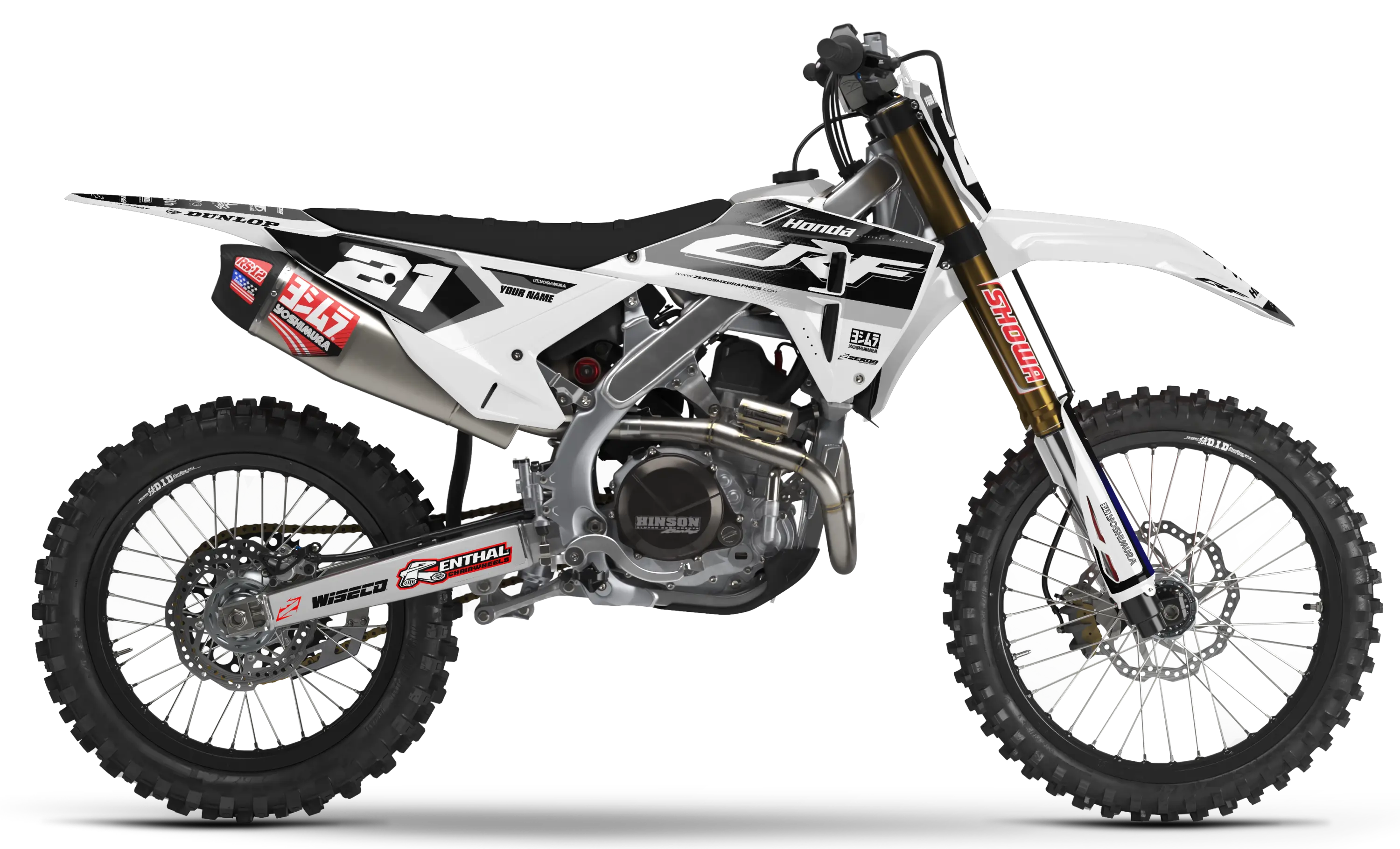 Honda Graphics Kit - ECHO | White/Black GRAPHIC KIT