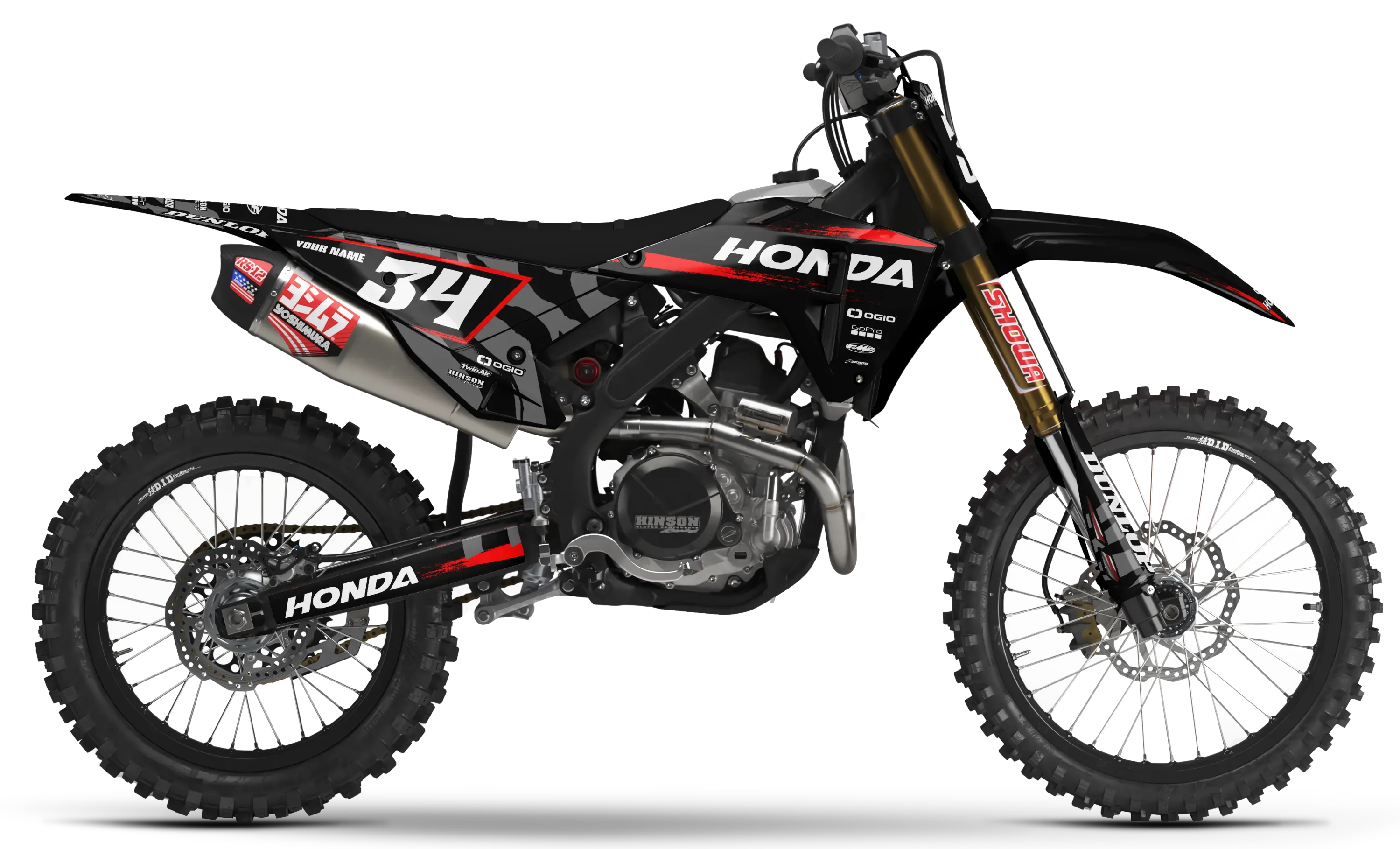 Honda Graphics Kit - HYPE | Black GRAPHIC KIT