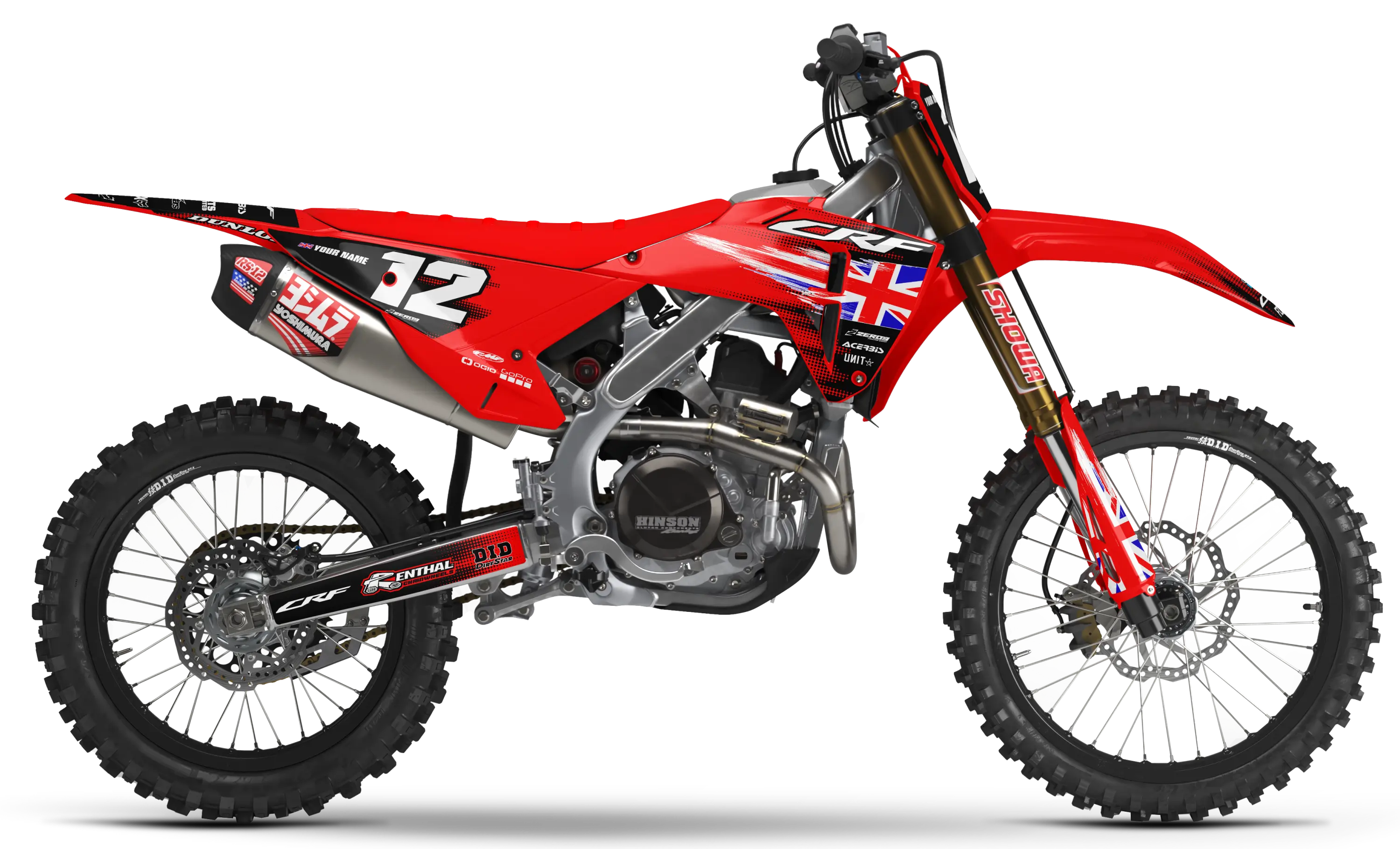 Honda Graphics Kit - PATRIOT GREAT BRITIAN | Red GRAPHIC KIT