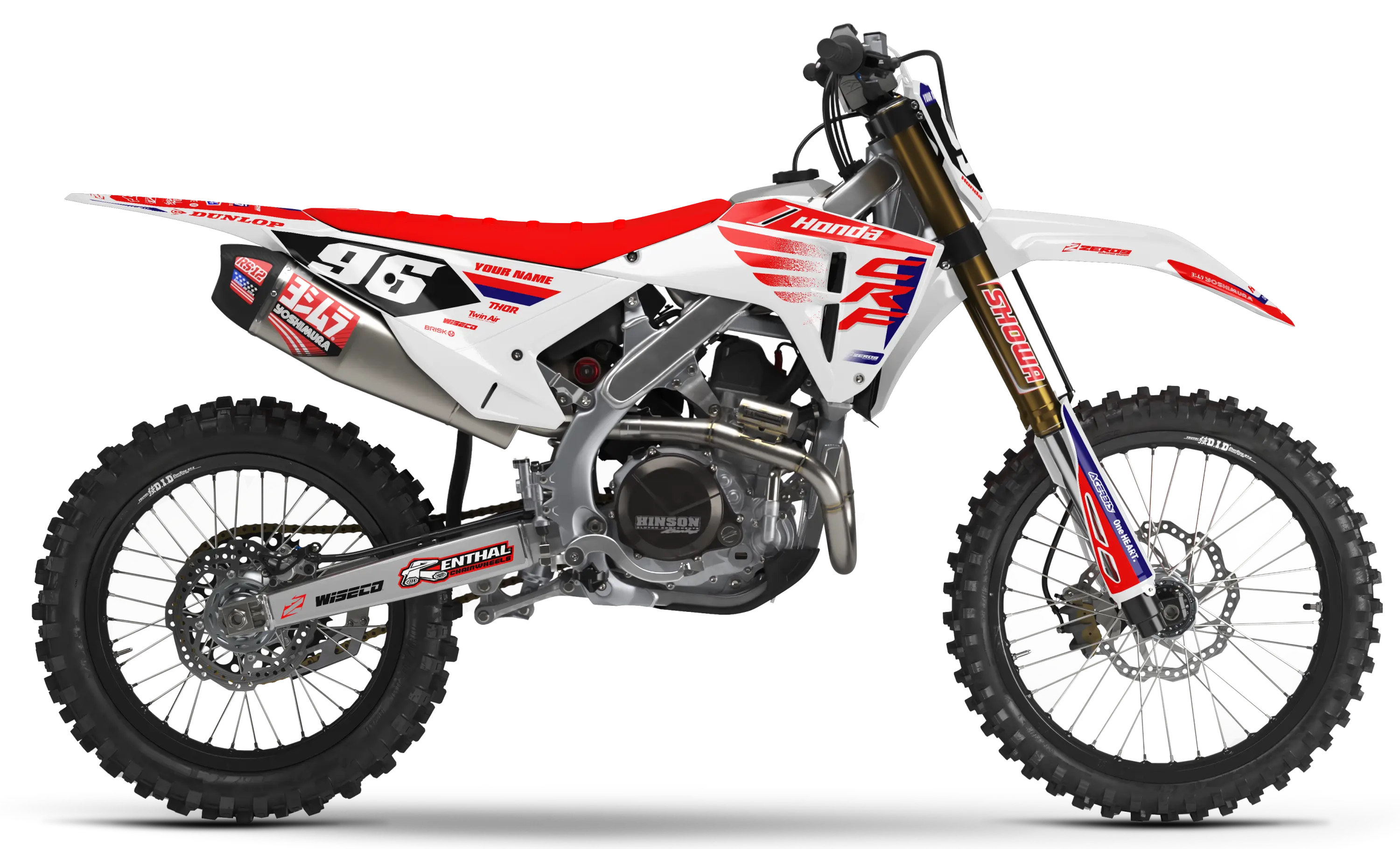 Honda Graphics Kit - POWR | White GRAPHIC KIT
