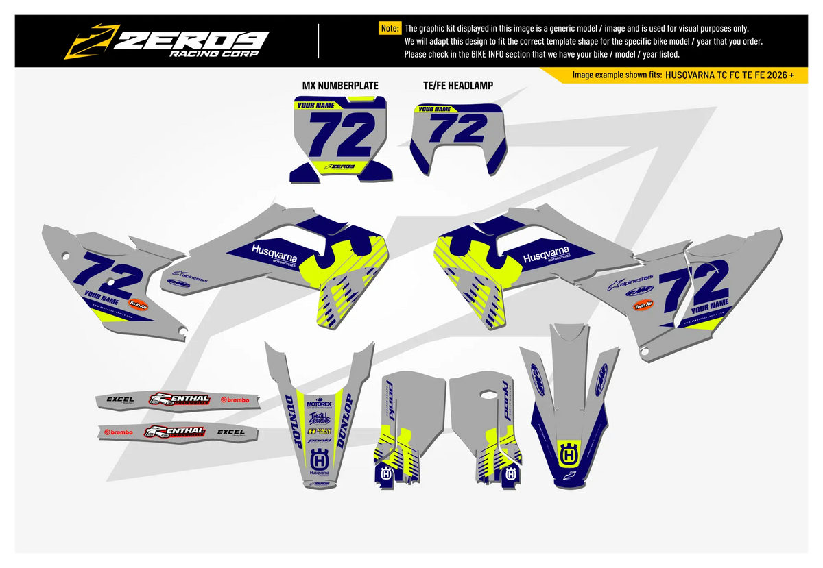 Husqvarna Graphics Kit - APEX | Grey GRAPHIC KIT