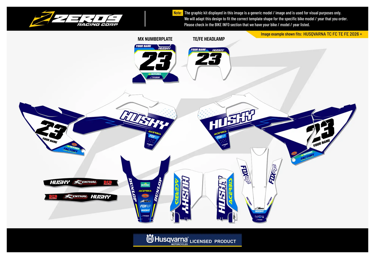 Husqvarna Graphics Kit - AXIS | White GRAPHIC KIT