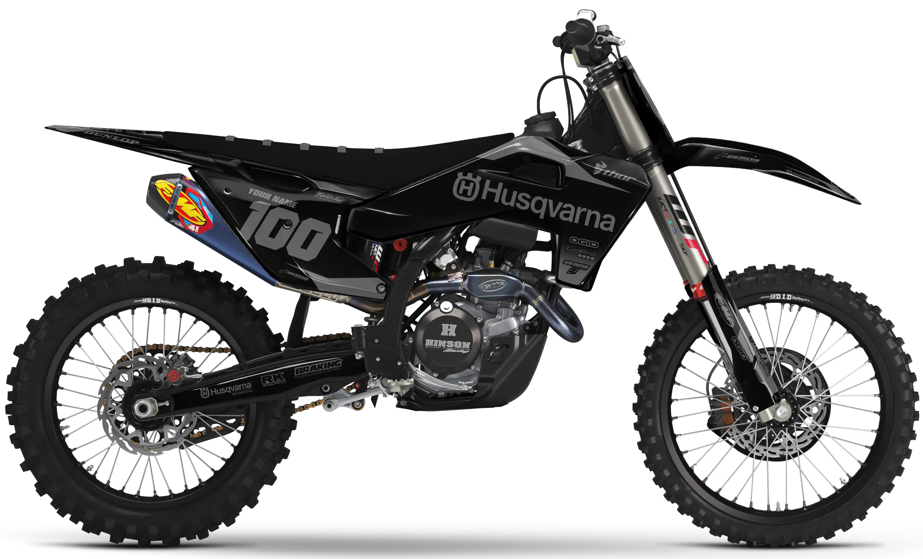Husqvarna Graphics Kit - BLOK | Black/Grey GRAPHIC KIT