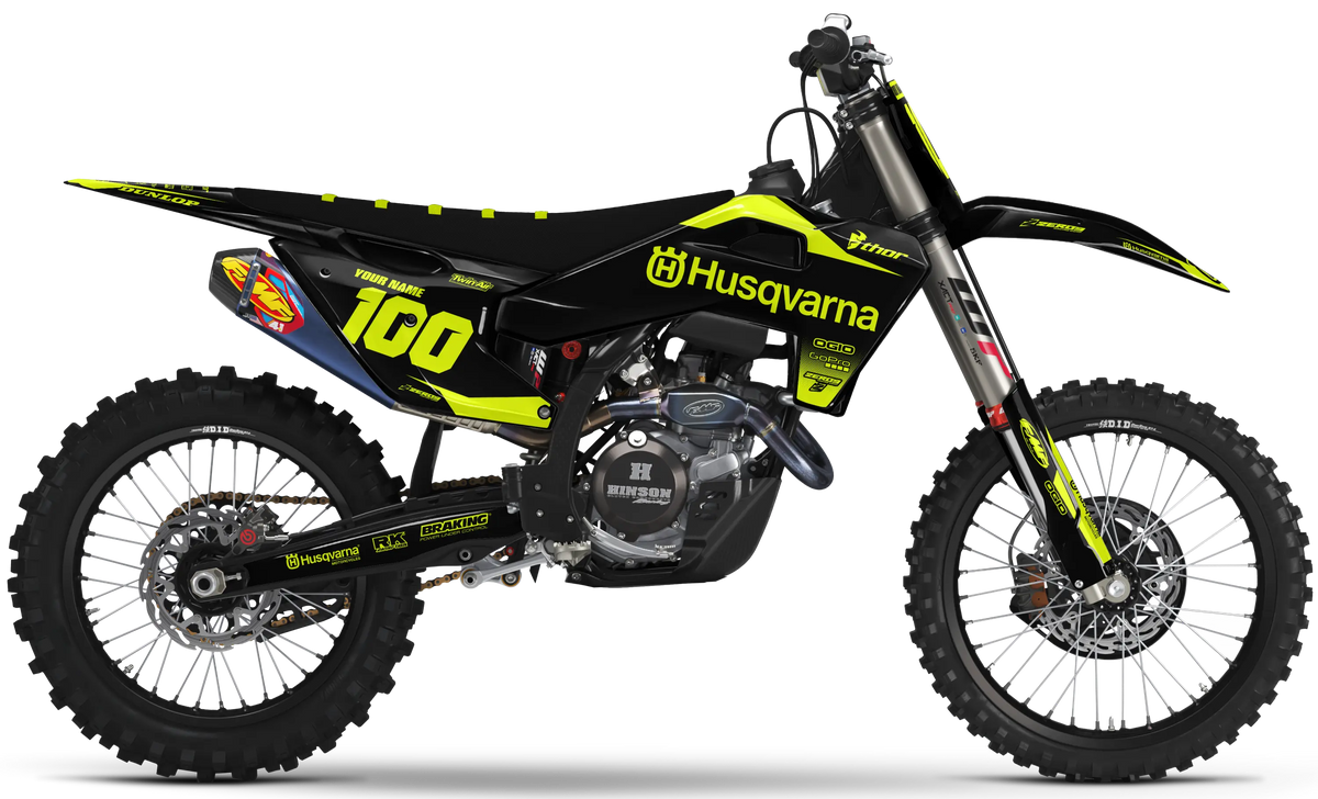 Husqvarna Graphics Kit - BLOK | Black/Vivid Yellow GRAPHIC KIT