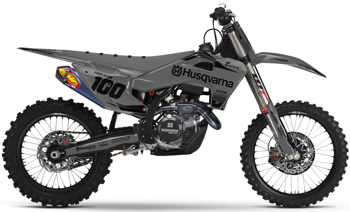 Husqvarna Graphics Kit - BLOK | Grey/Black GRAPHIC KIT