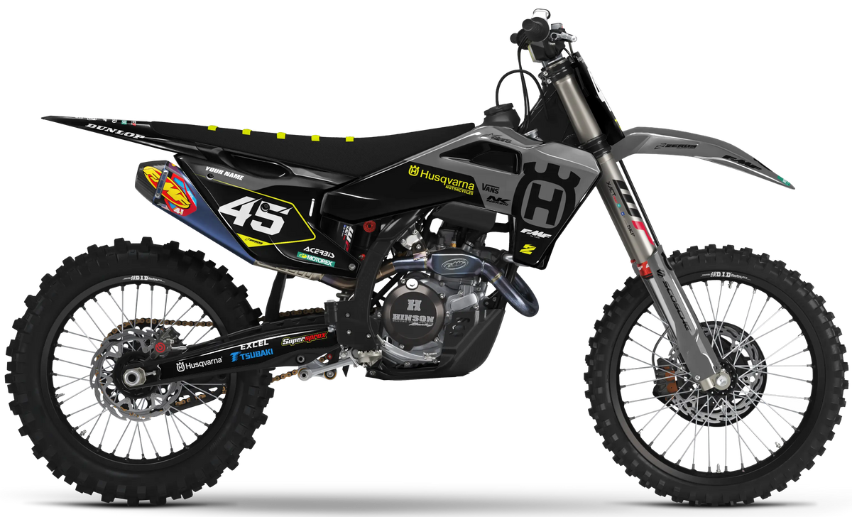 Husqvarna Graphics Kit - FLEX | Grey/Black GRAPHIC KIT