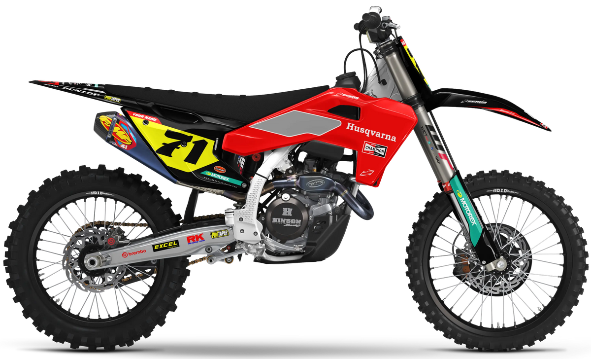 Husqvarna Graphics Kit - MCQUEEN | Black/Red GRAPHIC KIT