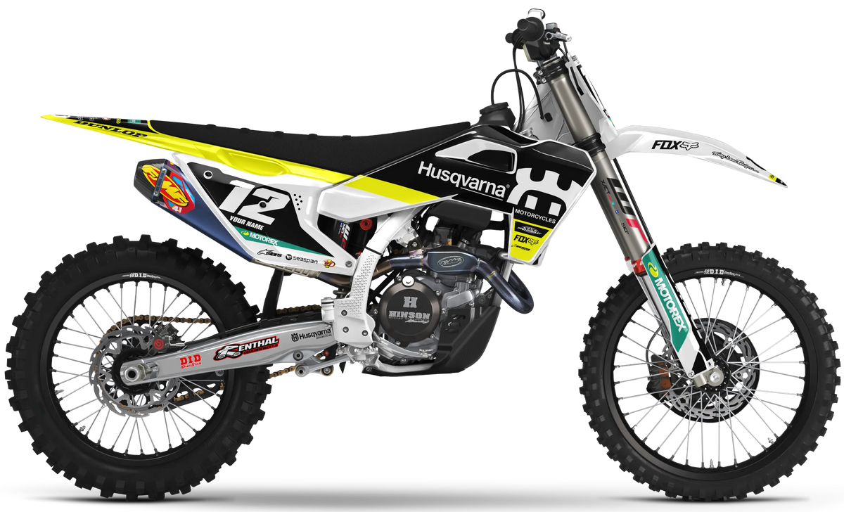 Husqvarna Graphics Kit - RACE | Black/White GRAPHIC KIT