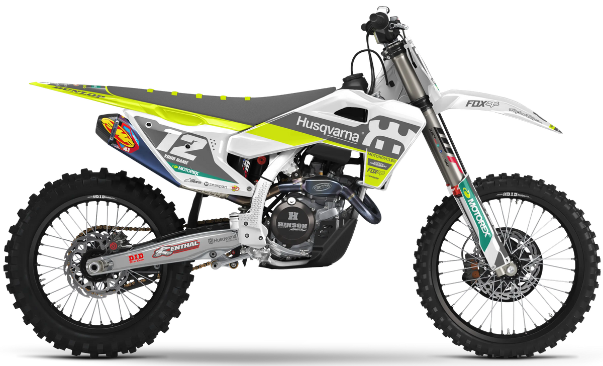 Husqvarna Graphics Kit - RACE | White/Grey GRAPHIC KIT