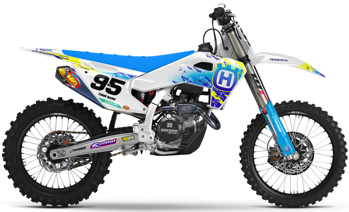 Husqvarna Graphics Kit - RETRO 95 | White GRAPHIC KIT