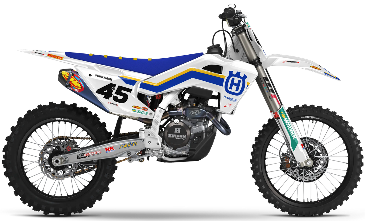 Husqvarna Graphics Kit - RETRO | White GRAPHIC KIT
