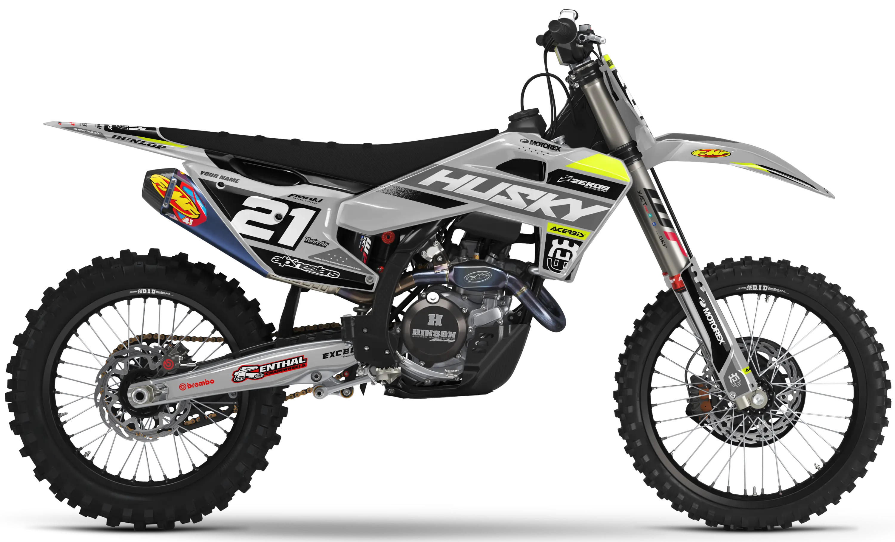 Husqvarna Graphics Kit - RIZE | Grey GRAPHIC KIT