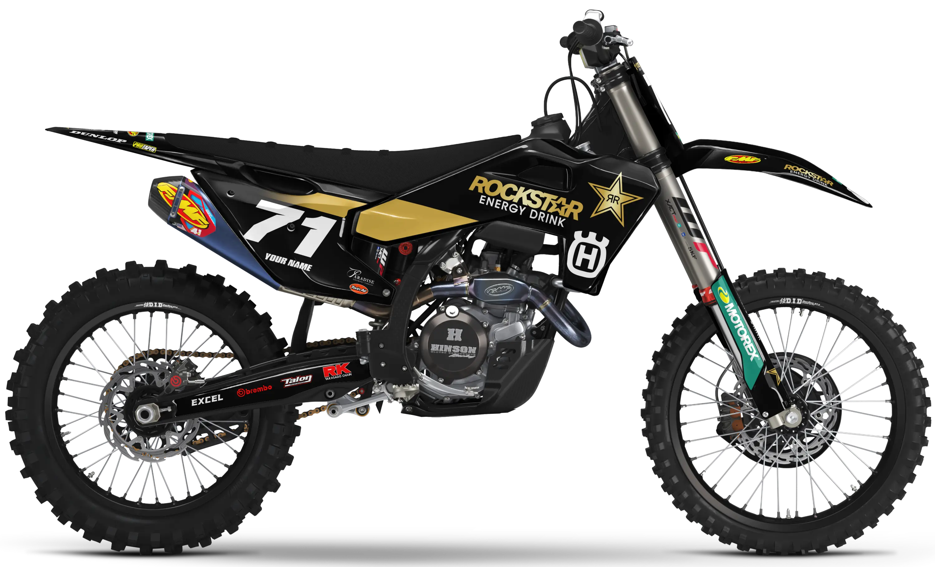 Husqvarna Graphics Kit - ROCKSTAR 22 | Black GRAPHIC KIT