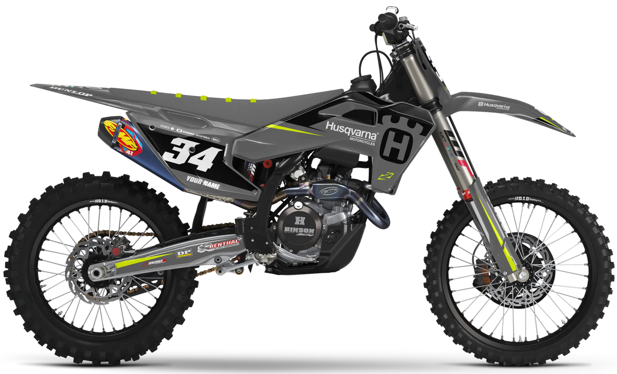 Husqvarna Graphics Kit - RUSH | Grey GRAPHIC KIT