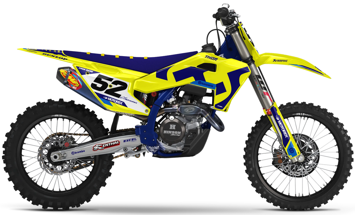 Husqvarna Graphics Kit - TRAX | Yellow GRAPHIC KIT