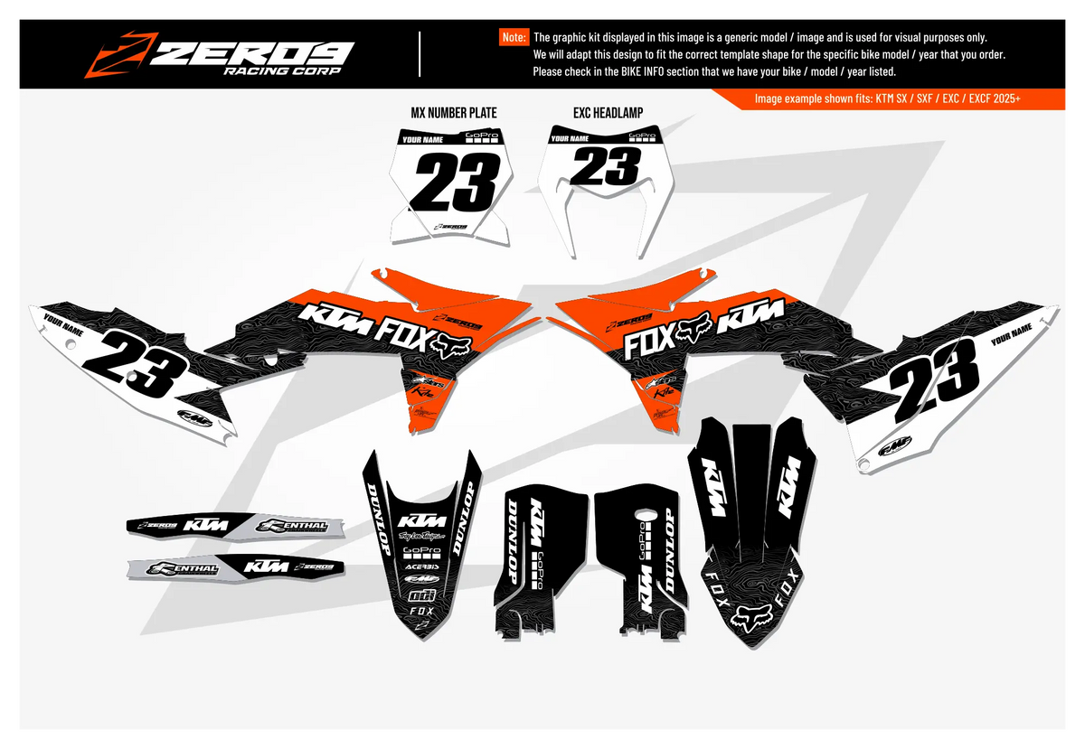 KTM Graphics Kit - Mist | Orange GRAPHIC KIT