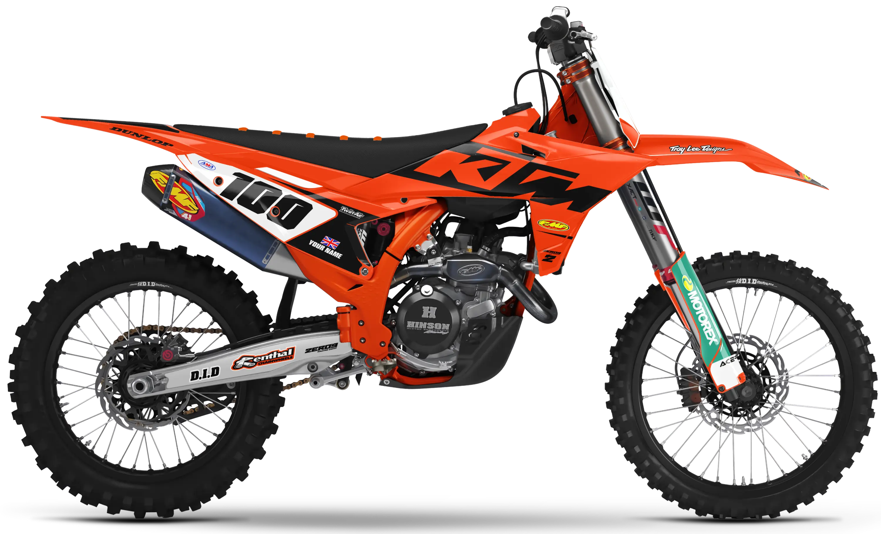 KTM graphics kit – Retro 04 Orange/Black – factory design – SX motocross.