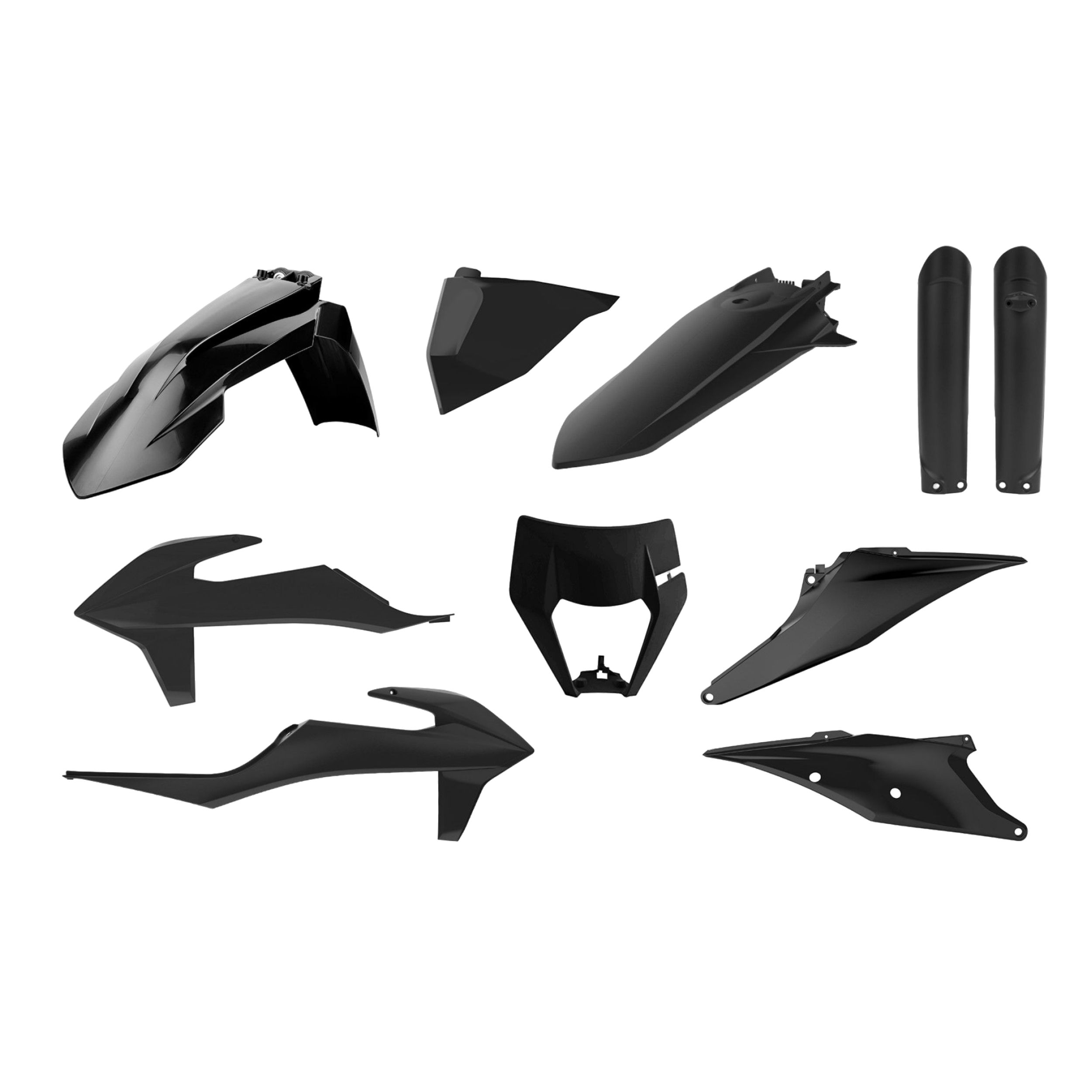 KTM Plastics Kit - EXC / EXC-F 2020-2023 - Black