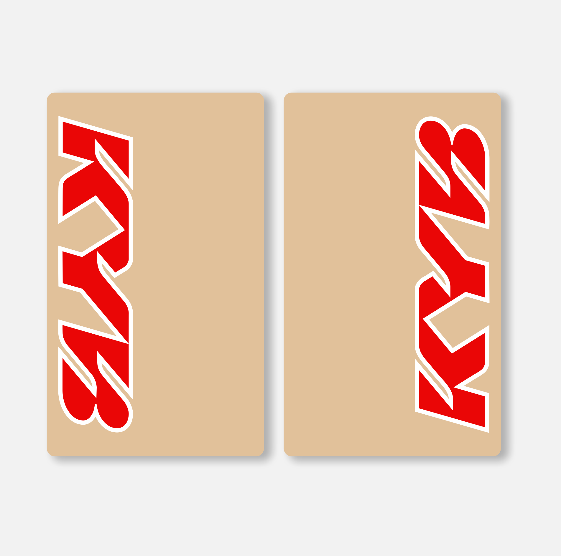 KYB FORK DECALS CLEAR - RED - ZERO9 MX GRAPHICS