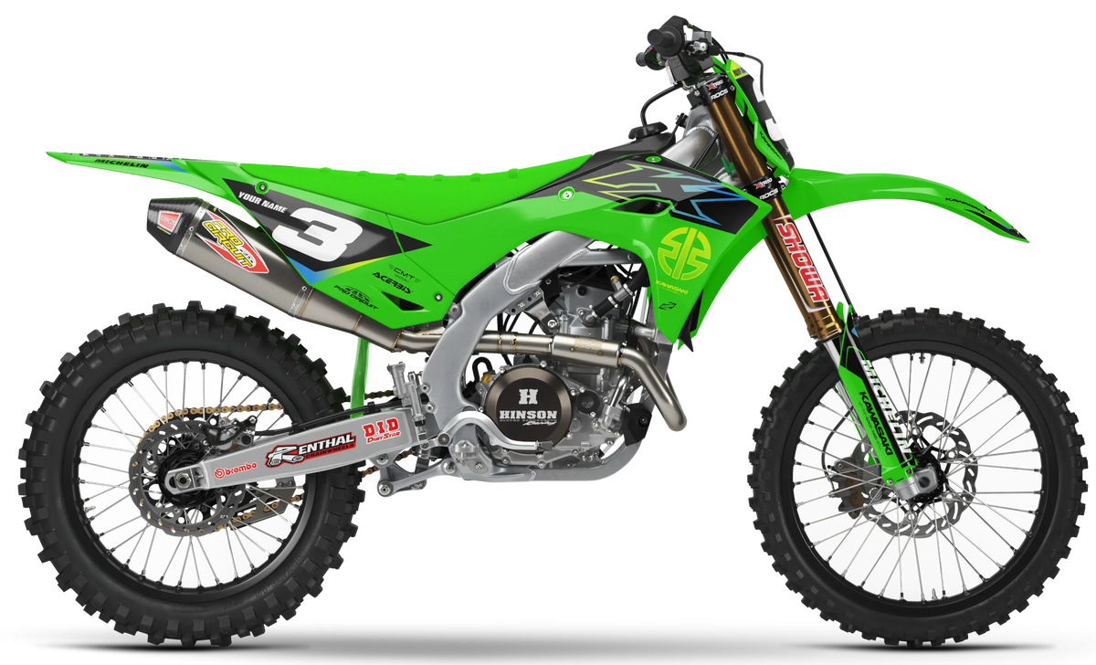 Kawasaki Graphics Kit - ATOM | Green GRAPHIC KIT