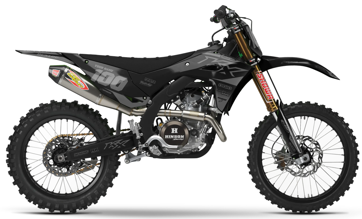 Kawasaki Graphics Kit - BLOK | Black/Grey GRAPHIC KIT