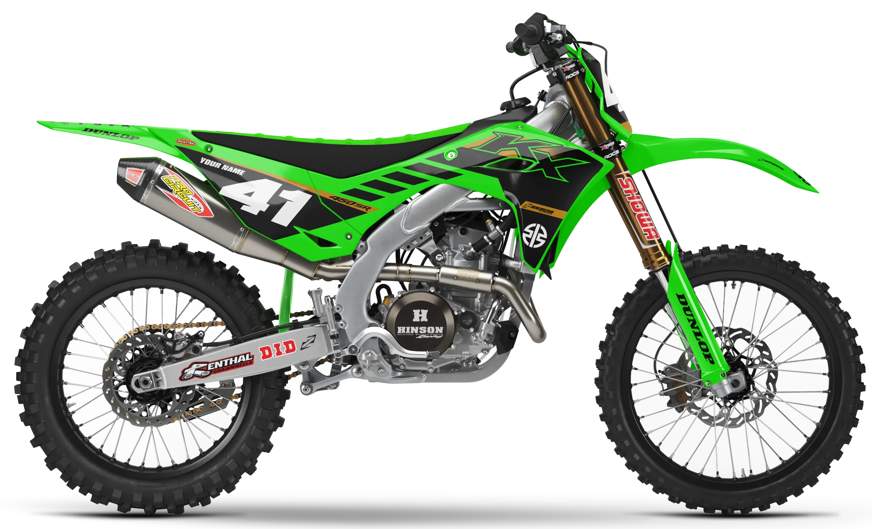 Kawasaki Graphics Kit - BOLD | Green GRAPHIC KIT