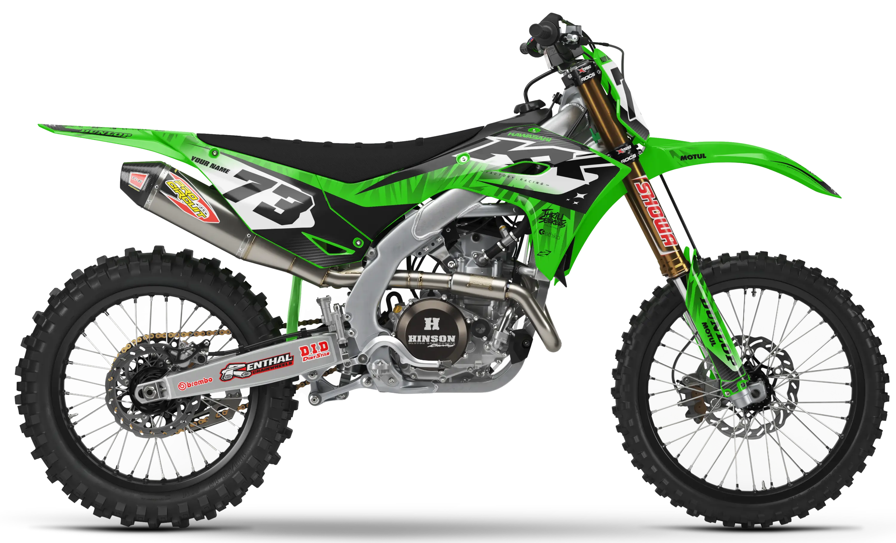 Kawasaki Graphics Kit - BUZZ | Green GRAPHIC KIT