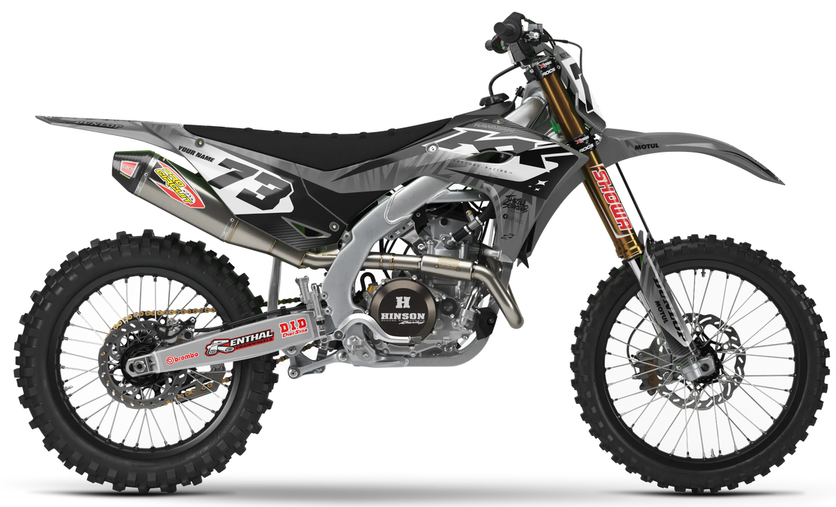 Kawasaki Graphics Kit - BUZZ | Grey GRAPHIC KIT