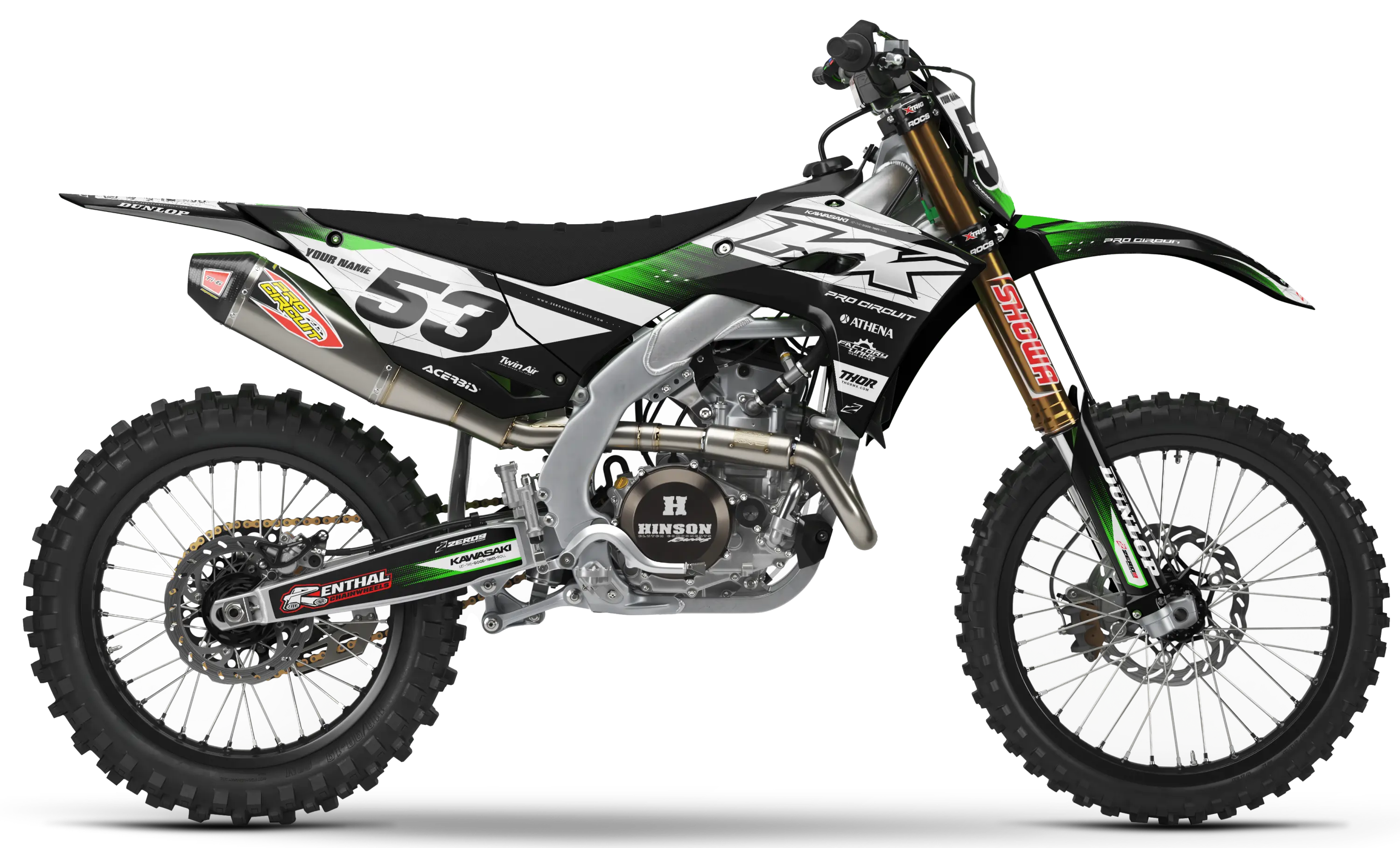 Kawasaki Graphics Kit - CRUX | Black GRAPHIC KIT