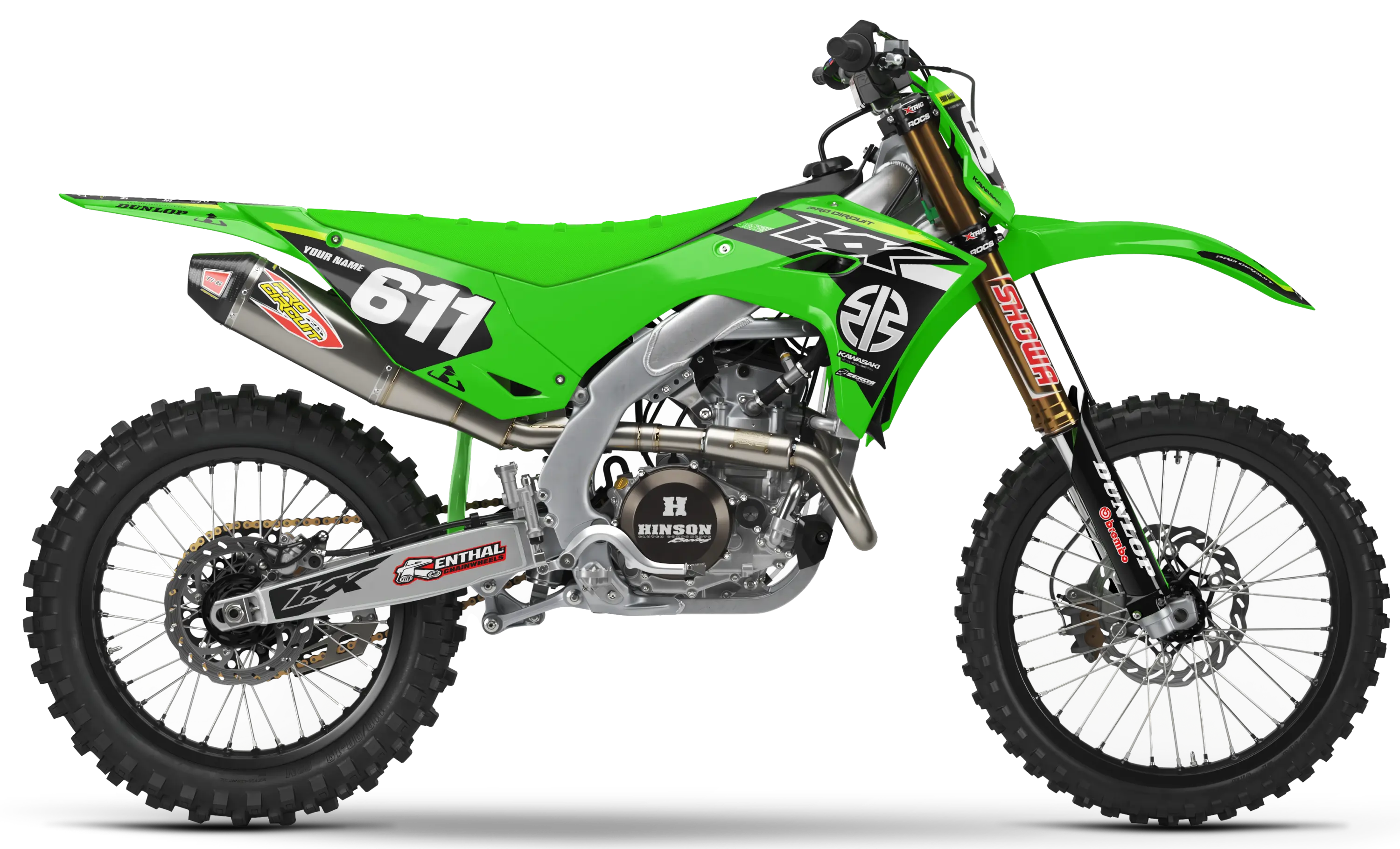 Kawasaki Graphics Kit - MACH | Green GRAPHIC KIT