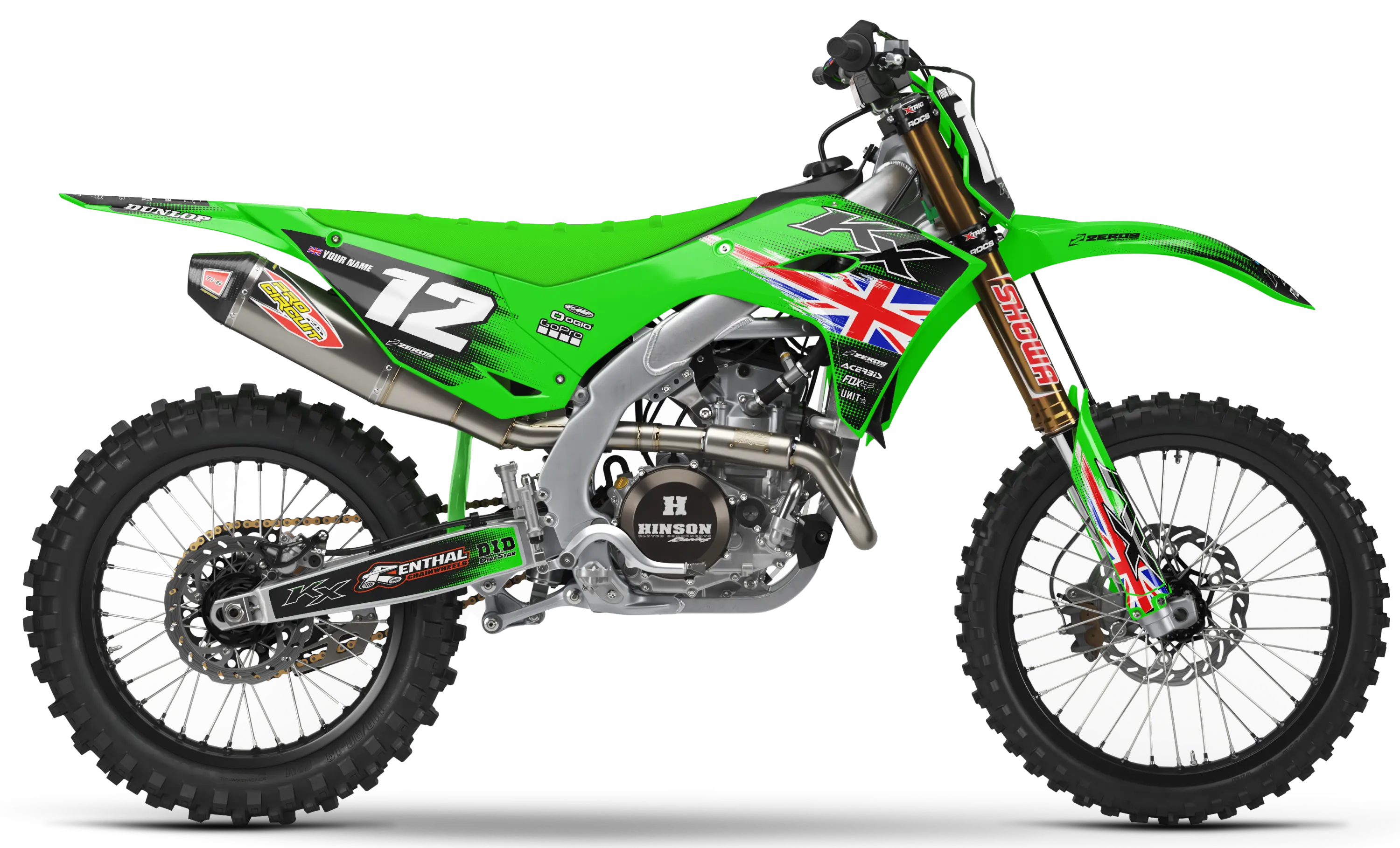Kawasaki Graphics Kit - PATRIOT | Great Britian GRAPHIC KIT