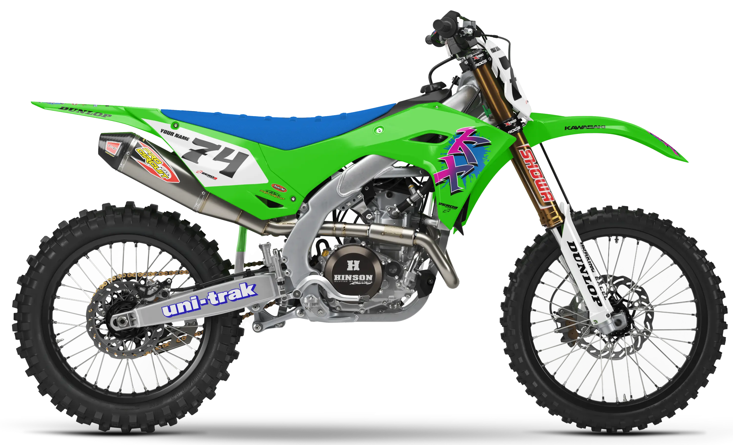 Kawasaki Graphics Kit - RETRO 91 | Green GRAPHIC KIT