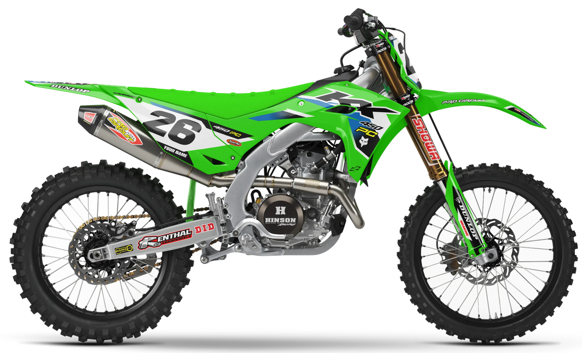 Kawasaki Graphics Kit - RIDE | Green GRAPHIC KIT