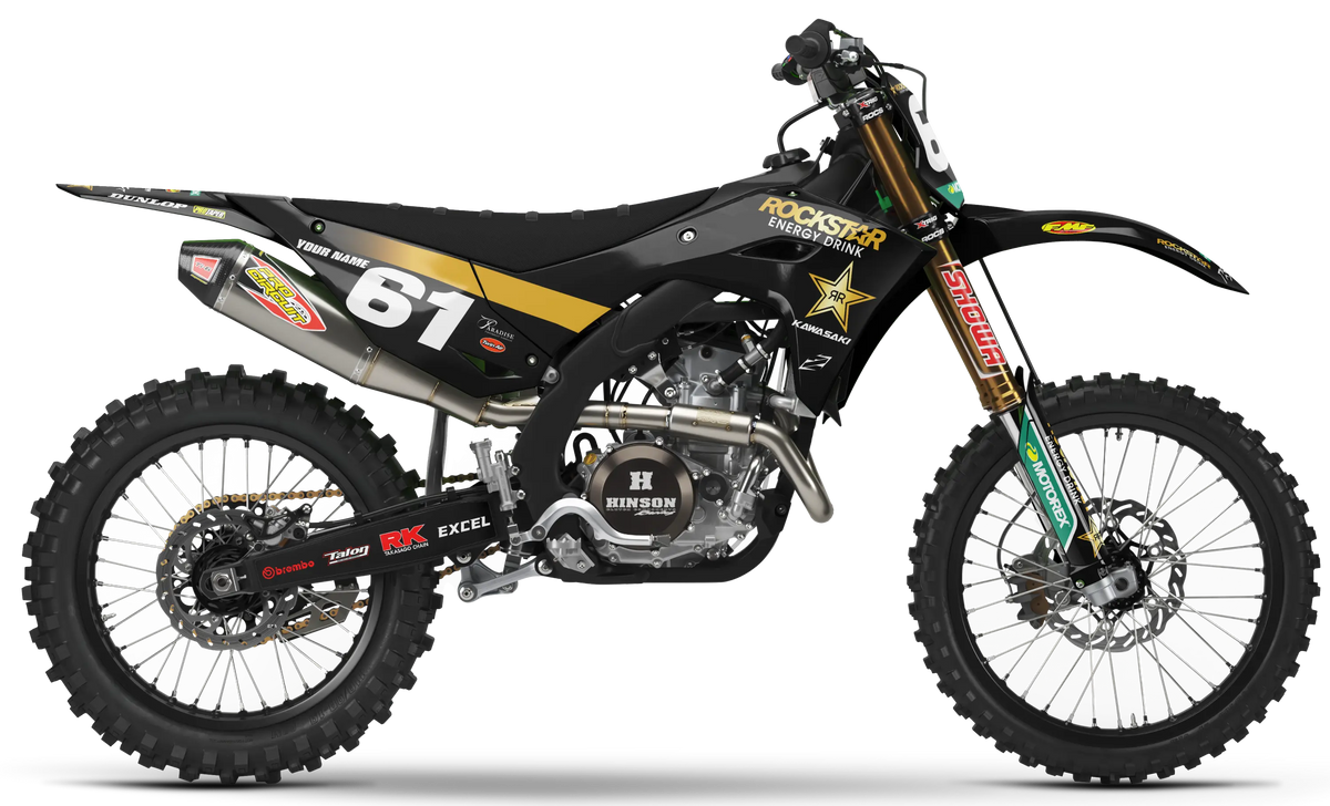 Kawasaki Graphics Kit - ROCKSTAR 22 | Black GRAPHIC KIT