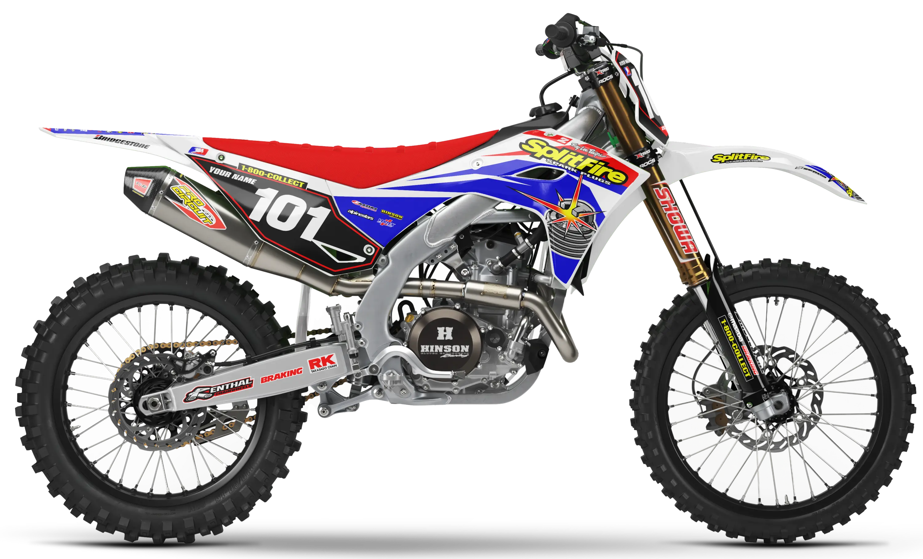Kawasaki Graphics Kit - SPLITFIRE | White GRAPHIC KIT