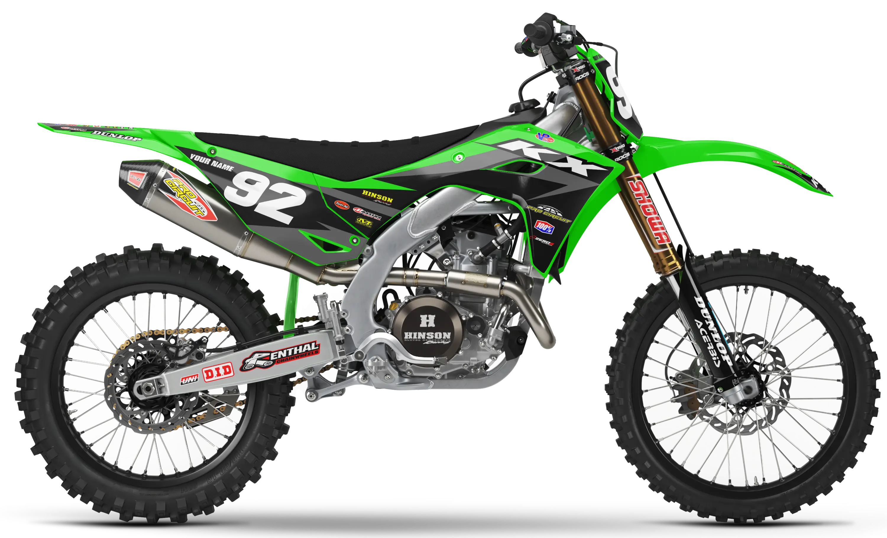Kawasaki Graphics Kit - STRIKE | Green/Grey GRAPHIC KIT