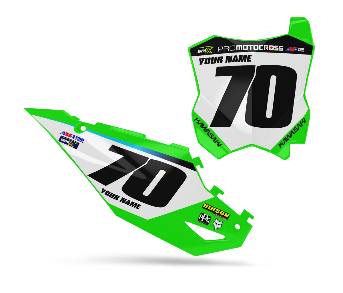 Kawasaki Number Plates - Team NUMBER PLATES