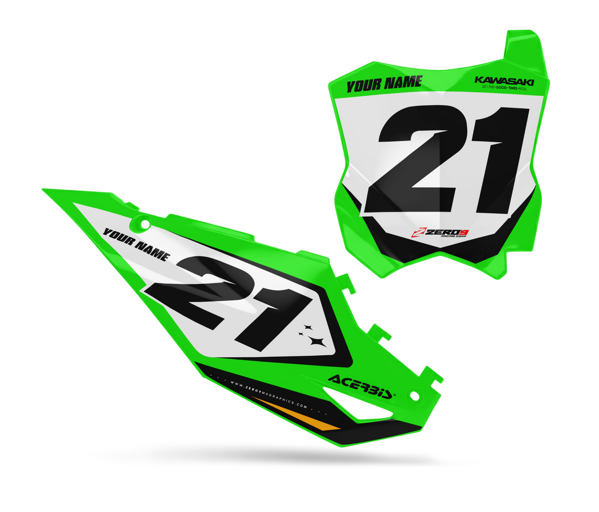 Kawasaki Number Plates - Apex NUMBER PLATES