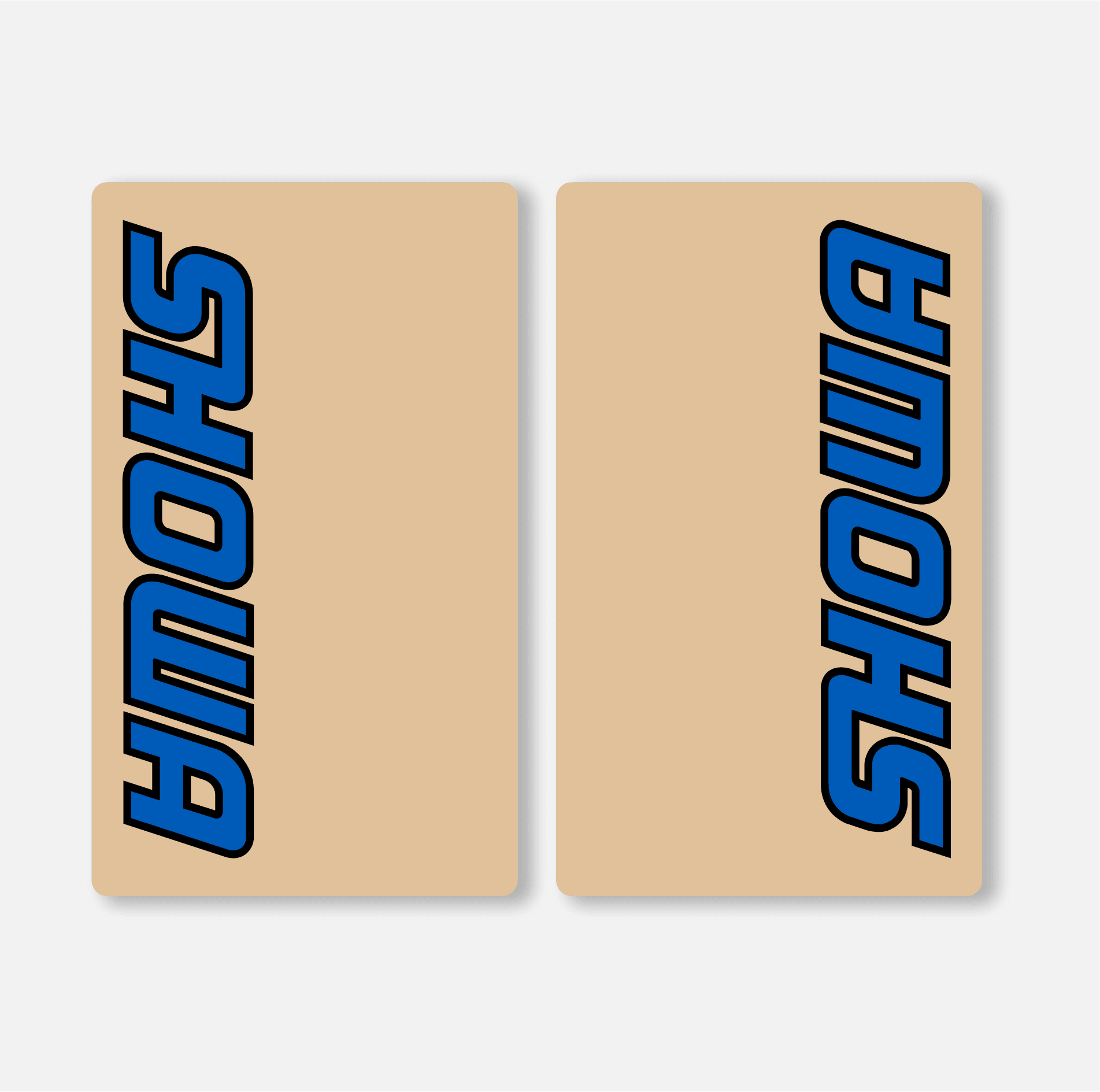 SHOWA FORK DECALS CLEAR - BLUE - ZERO9 MX GRAPHICS