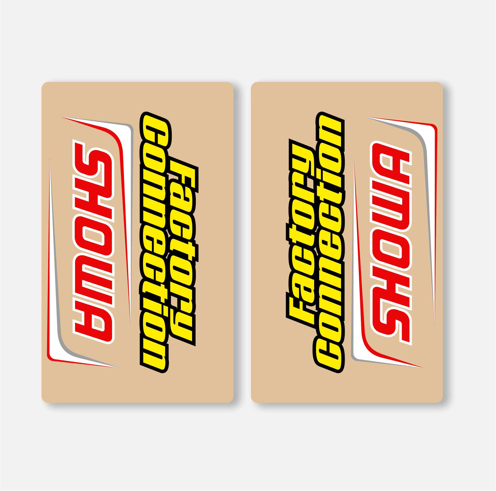 SHOWA FORK DECALS CLEAR - FACTORY CONNECTION RW - ZERO9 MX GRAPHICS